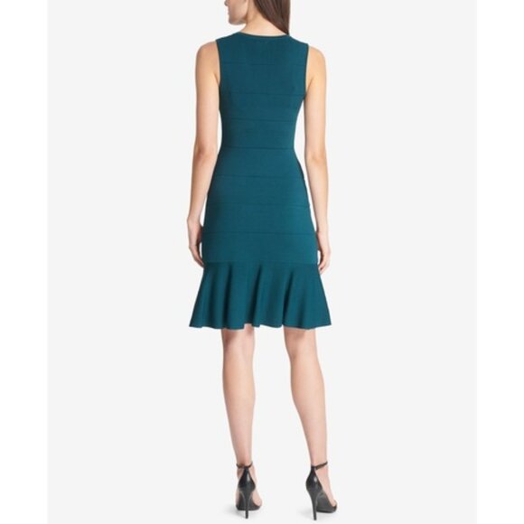 Vince Camuto Teal Sleeveless Dress - Picture 2 of 4